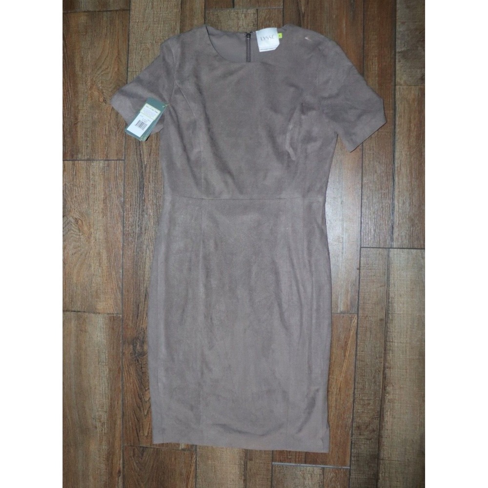 Lysse gray brown crew neck dress New Small - Picture 2 of 8